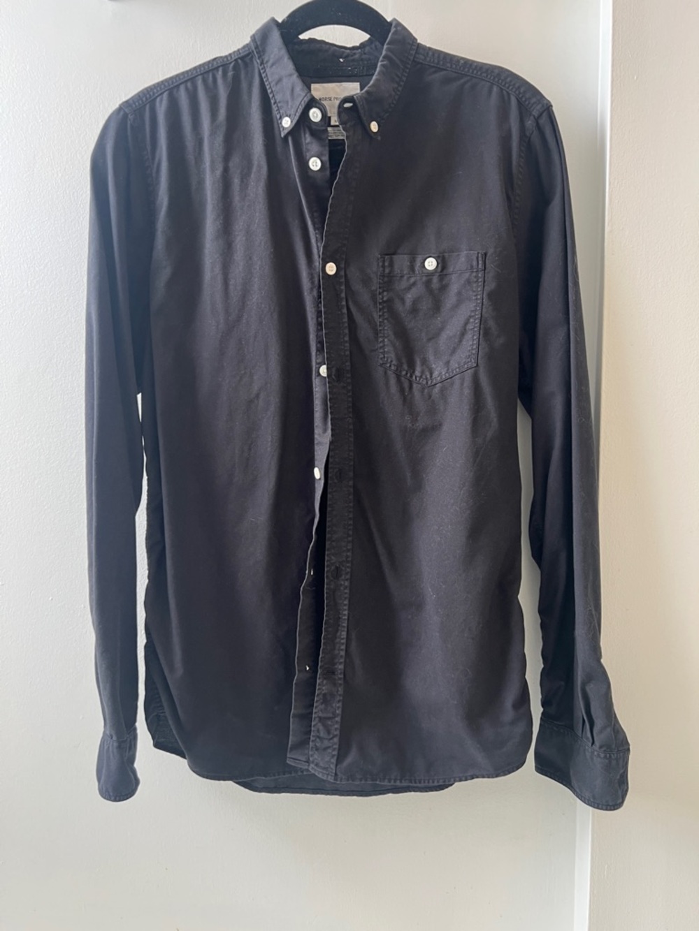 Norse Projects Black Button-Down Long Sleeve Shirt